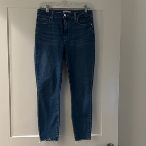 PAIGE Dark Blue Ankle Jeans